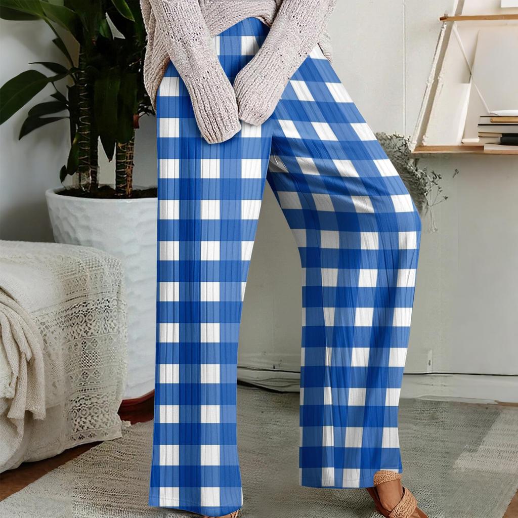 Pajama Pants, Sleepwear, Casual Drawstring Elastic Waist Pants, Comfortable Straight-leg Loose Pants
