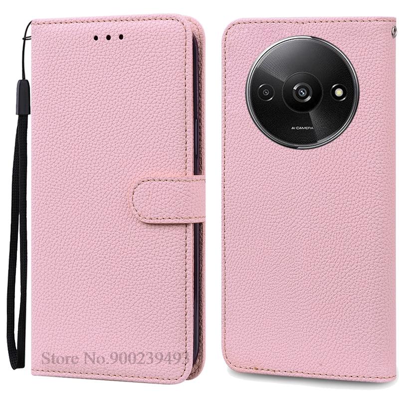 Pro Redmi A3 Pouzdro Kožené Peněženkové Vyklápěcí Pouzdro Pro Xiaomi Redmi A3 Kryt Ochranné Fundas Coque Pro Xiaomi Redmi A3 A 3 Pouzdro na Telefon