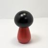 Usaburo Wooden Kokeshi Doll Okappa Shiroihana Red 9cm Tall Made In Japan
