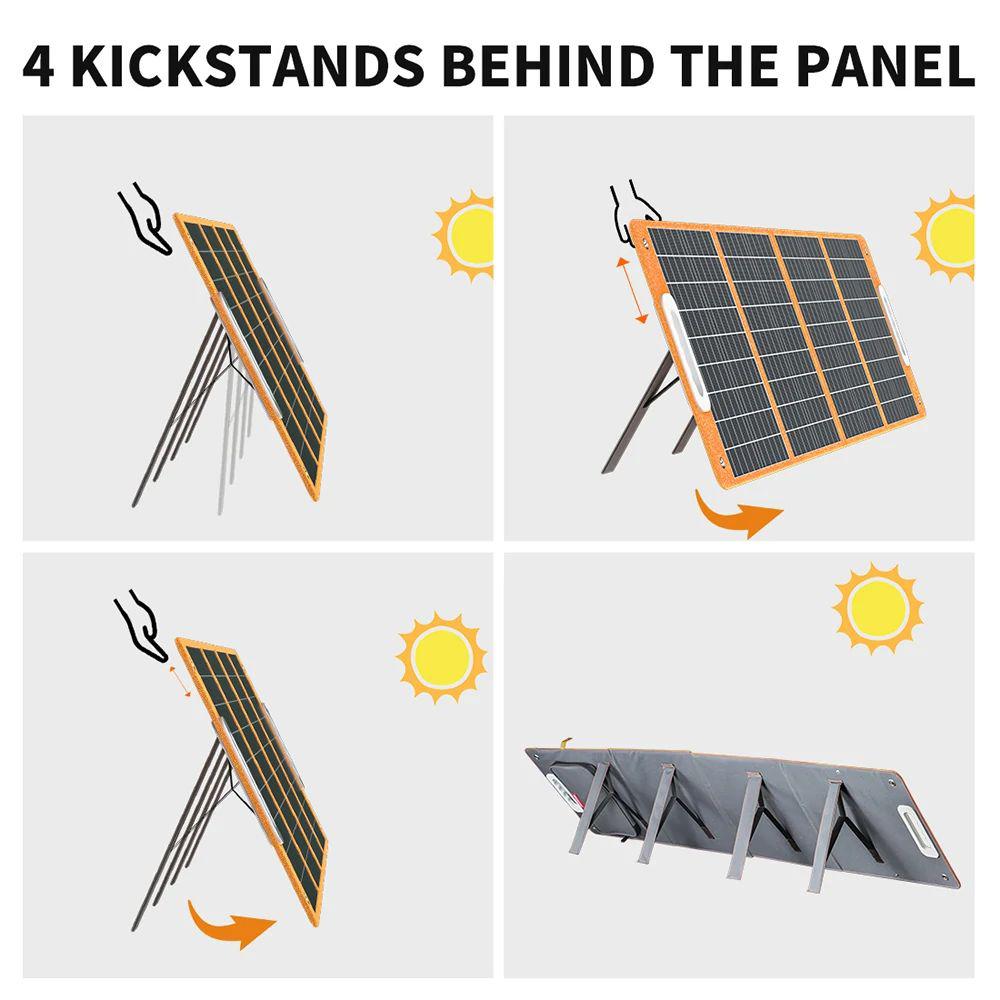 Flashfish A501 540Wh 500W Przenośna stacja zasilania + TSP 18V 100W Składany panel słoneczny Zestaw energii awaryjnej