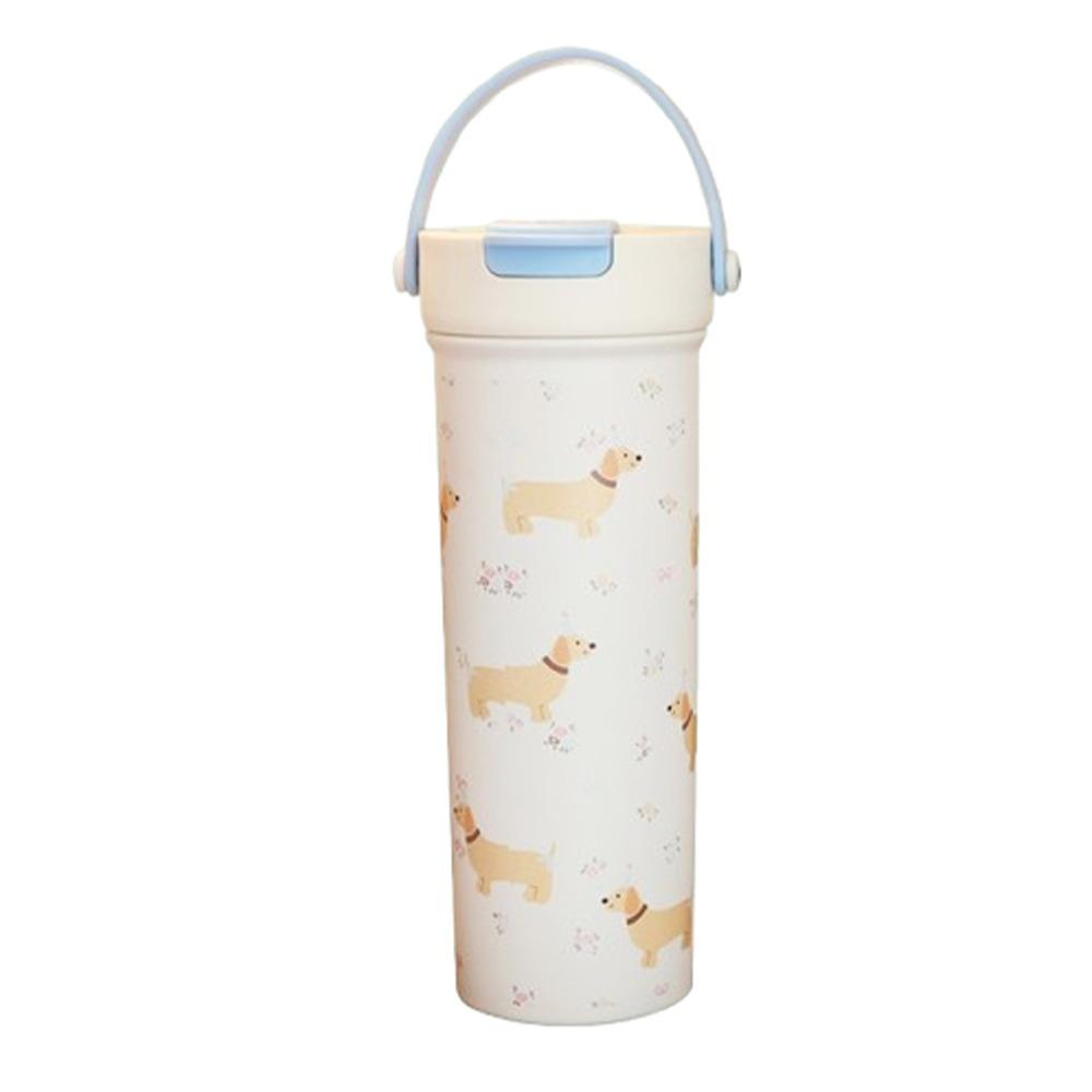 Leak-proof Insulated Cup 600ml Vacuum Flasks Water Bottle Travel Tumbler  Cold Drink
