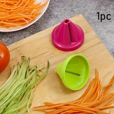 Utensile per Verdure e Frutta Multifunzione Affettatrice a Spirale Pelapatate Manuale Patata Carota Ravanello Grattugia Rotante Accessorio da Cucina