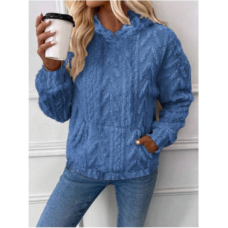 

Женская свободная толстовка-свитшот осень-зима однотонная с капюшоном повседневная удобная верхняя часть XXS