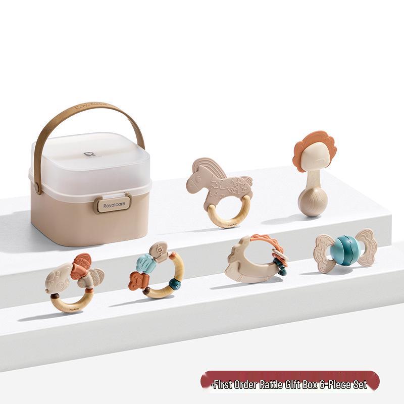 Набор погремушек-прорезывателей Royalcare для малышей - Развивающие успокаивающие игрушки With Storage Box