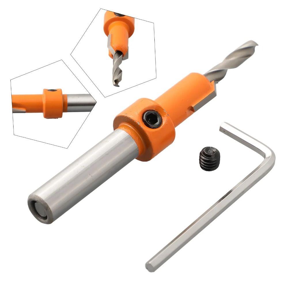 Round Shank Countersink Drill Bit Hexagon Shank Countersink Drill Counterbore Drill  Drilling Depth