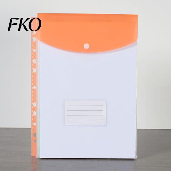 Loose-leaf Binder Compatible 3Pcs 11 Hole A4 File Folder with Snap Button, Colorful Document Organizer, Project Organizer Horizontal &