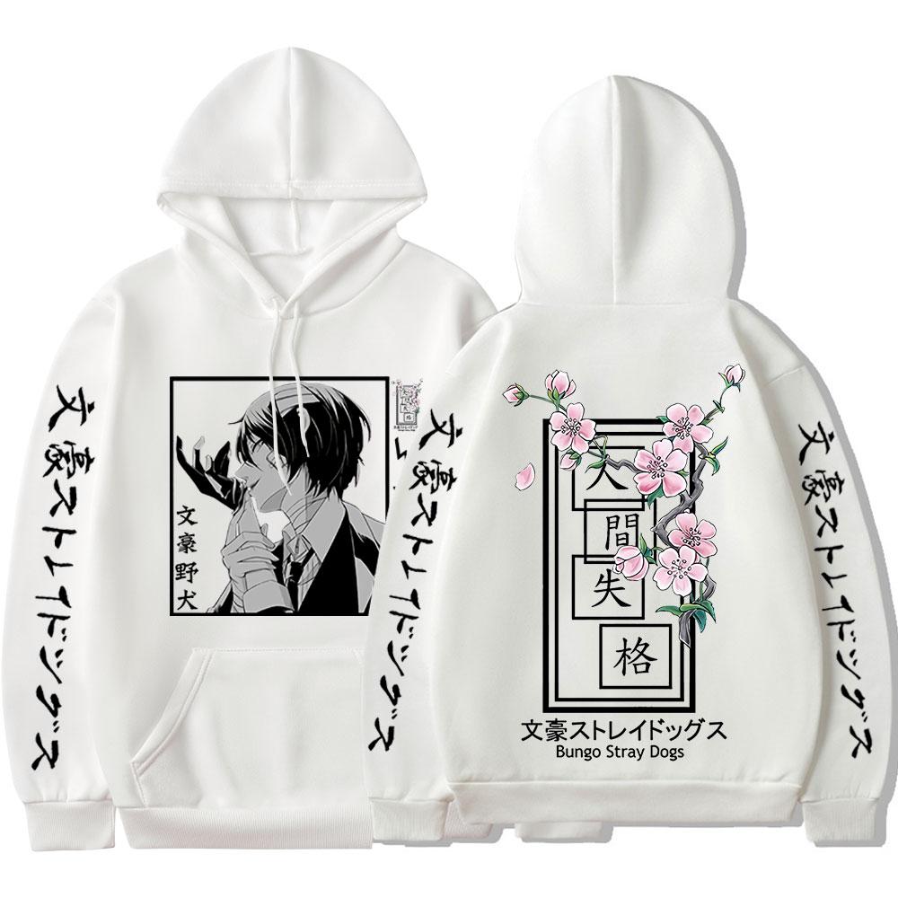 Japanese Anime Bungo Stray Dogs Dazai Osamu Hoodie Harajuku Sweatshirt Oversized Men Women Fashion Manga Hoodies Streetwear