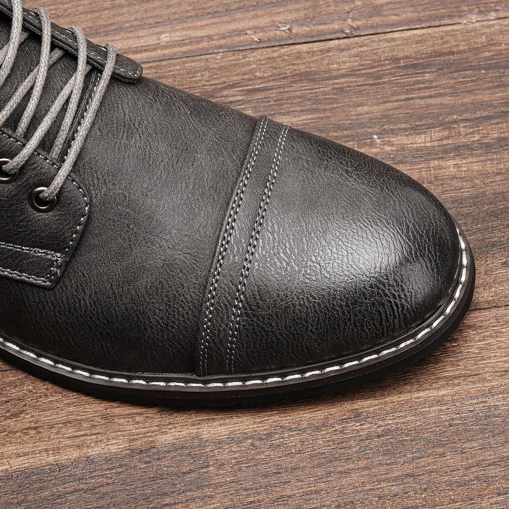 Men's Classical Spring Leather Ankle Boots  New Fashion Comfortable Men Boots