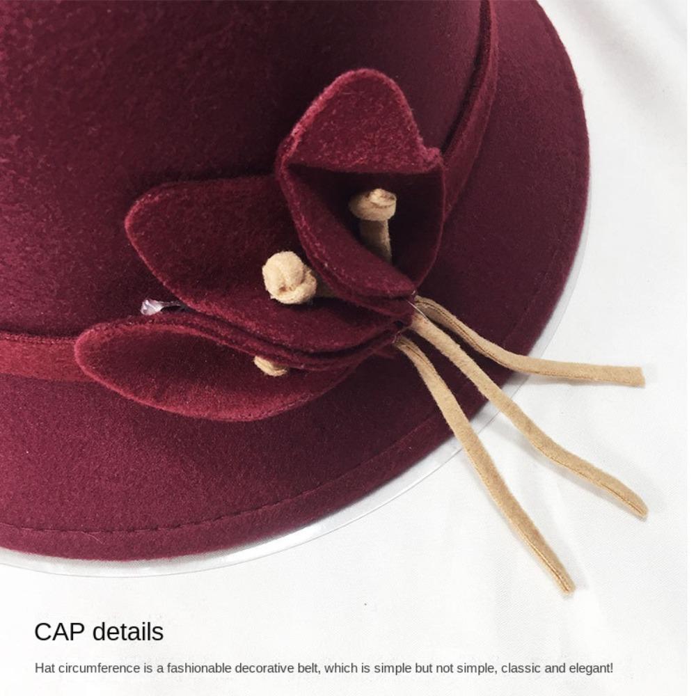 Fashion Felt Bucket Cap Warmer Church Bowler Cloche Hats Basin Cap Women Ladies Girl Hat  Lady Girl