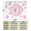 Asamimichaan Coperta a Cuore Asamimi Carina Coperta Calda in Lana Divertente per Decorazione della Casa,