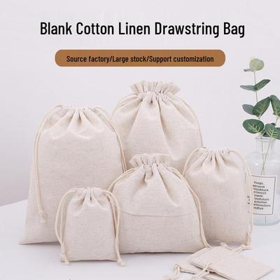 Leinen Kordelzugbeutel - Anpassbares Logo, Staubdichter Jute-Aufbewahrungsbeutel
