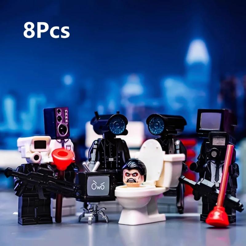 

Большой Размер Новый Скибиди Туалет Коробка Конструктор Большой Титан Камерамэн Спикермэн Мини Экшн Фигурка Игрушки