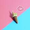 1/6 1/12  Doll House Simulation Miniature Mini Ice Cream Cone Model Decor