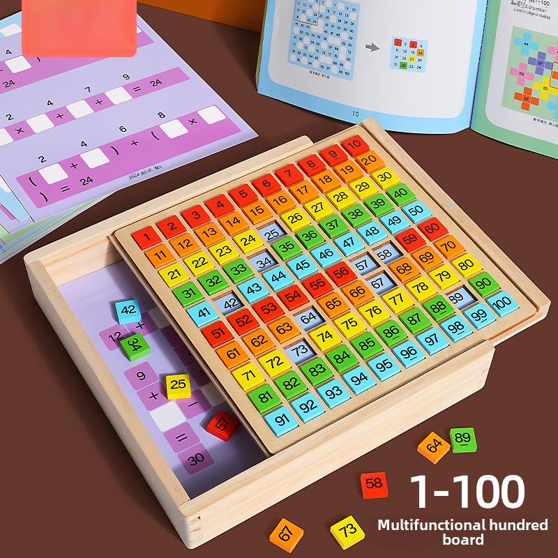 

Montessori Hundred Board - Educational Toy for Early Math & Number Recognition