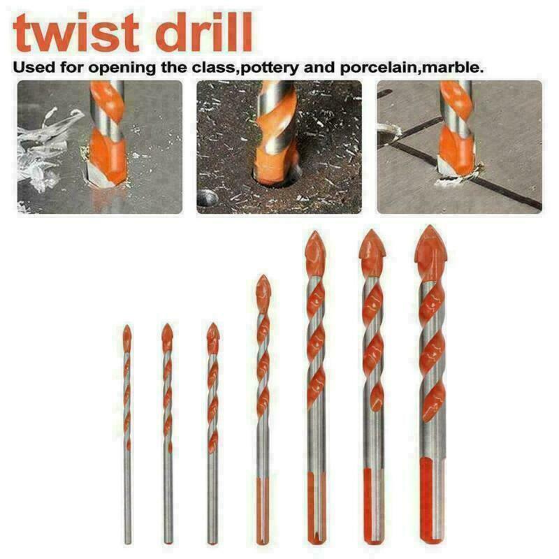 Premium 5/7 Pcs Drill Bits Set For Effortless Ceramic Wall Glass Hole Punching