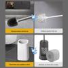 Wall-Mounted Toilet Brush with Long Handle - No Dead Corners, Punch-Free Design for Bathroom Cleaning
