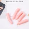 5 Stück Silikon Fingermodell Hohe Simulation Biegbares Gelenk Eingebetteter Nailart Übungsfinger für Nagelstudio