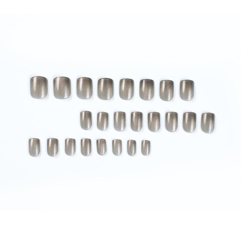 Nail art wearing nail short cat eye wearing fake nail piece, fake nail patch, nail art piece