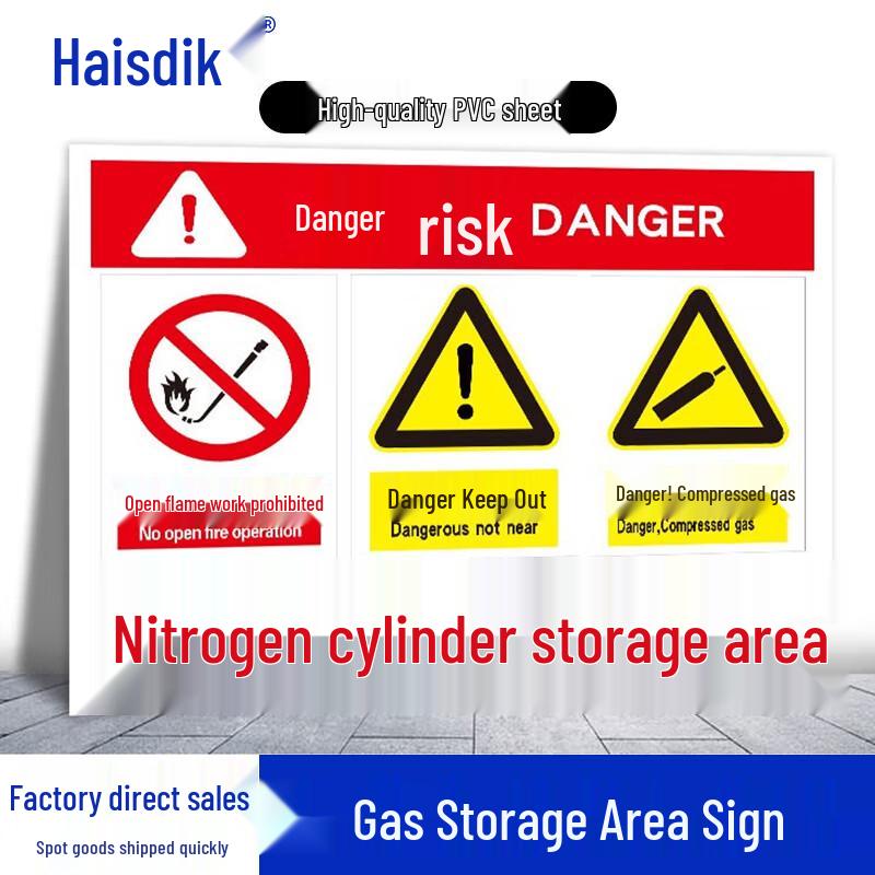 Hesdike HK-3014 Cylinder Storage PVC Sign 30*40cm