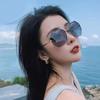 Trendy Korean Style Women's Polarized Sunglasses with Irregular Frame and UV Protection