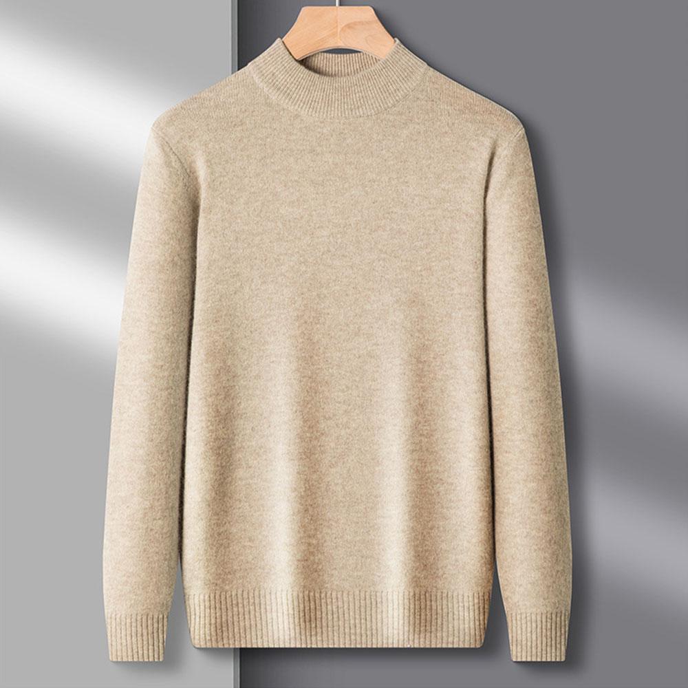 

Мужская футболка оверсайз высокого качества с высоким воротником и длинными рукавами, трикотажные топы, зимняя одежда, майка для мужчин 4XL хаки