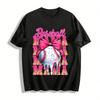 Baseball Mama Bow Dessert Style Print Casual T-Shirt Pure Cotton T-shirt