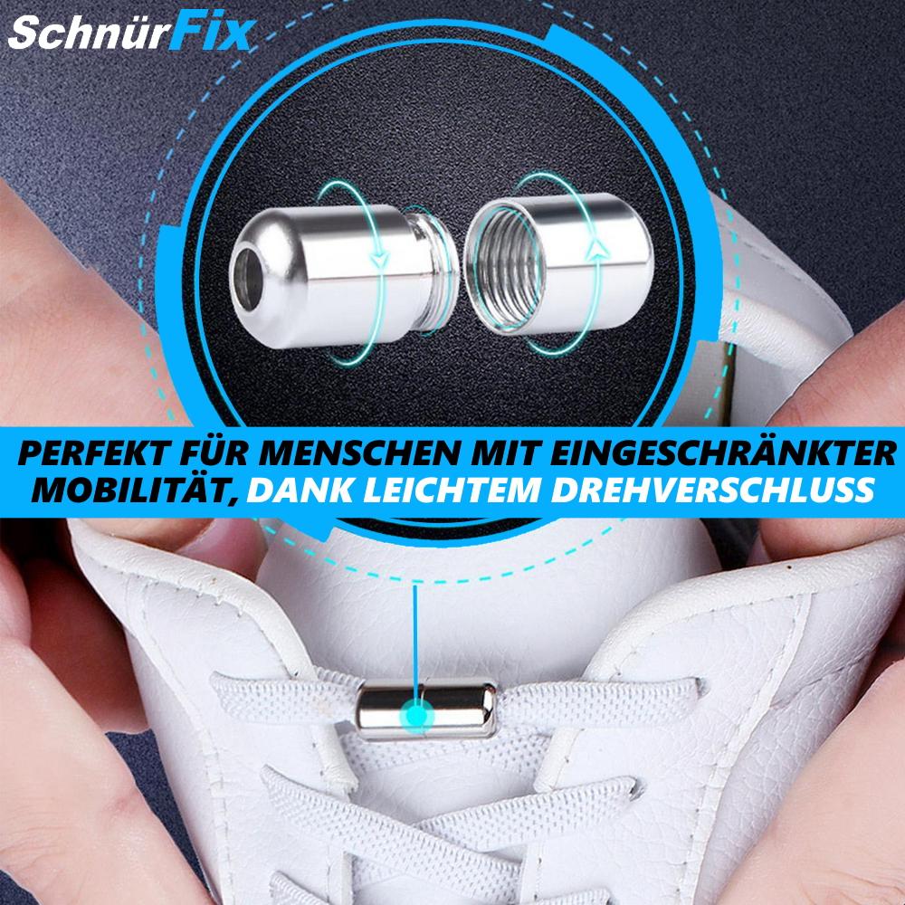 SCHNÜRFIX Lisser Hurtigfeste uten knyting Skolisser Elastiske flate