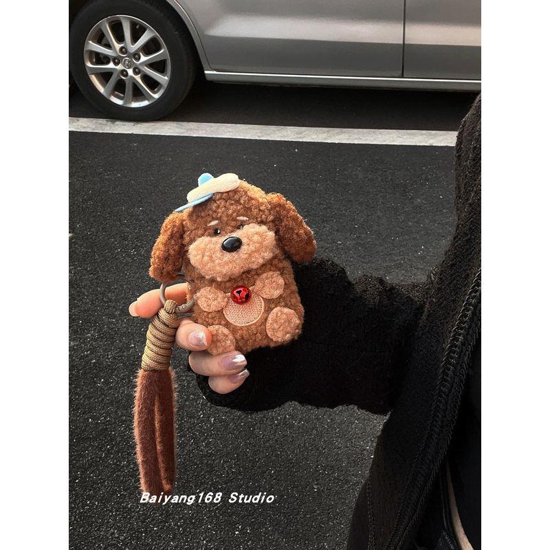 

Защитный чехол для наушников Apple Airpods4, чехол для Airpods2, пудель, Airpodspro, беспроводной Bluetooth, iPod второго поколения Pro, плюшевый, Airpods3, мягкий чехол Apple AirPods 4 Red Bell Teddy Dog [Single Shell]]