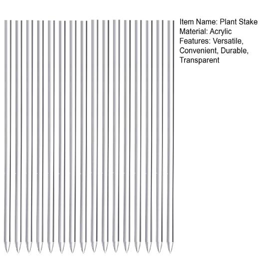 16 sztuk palik do roślin trwałe pałeczki do roślin wielokrotnego użytku przezroczyste akrylowe podpory dla roślin do ogrodu na zewnątrz