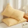 Home Pillowcase Cotton Pillow Cover Plaid Pillowslip Pillow Case Rectangle Pillowslip Pillow Case Bedroom Sofa Cushion Cover