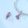 Shoe Charm Bead Components Copper Metal Ballet Dance Shoes High Heels Canvas Shoe Pendant Bead Components Compatible With Do It Yourself Bracelets