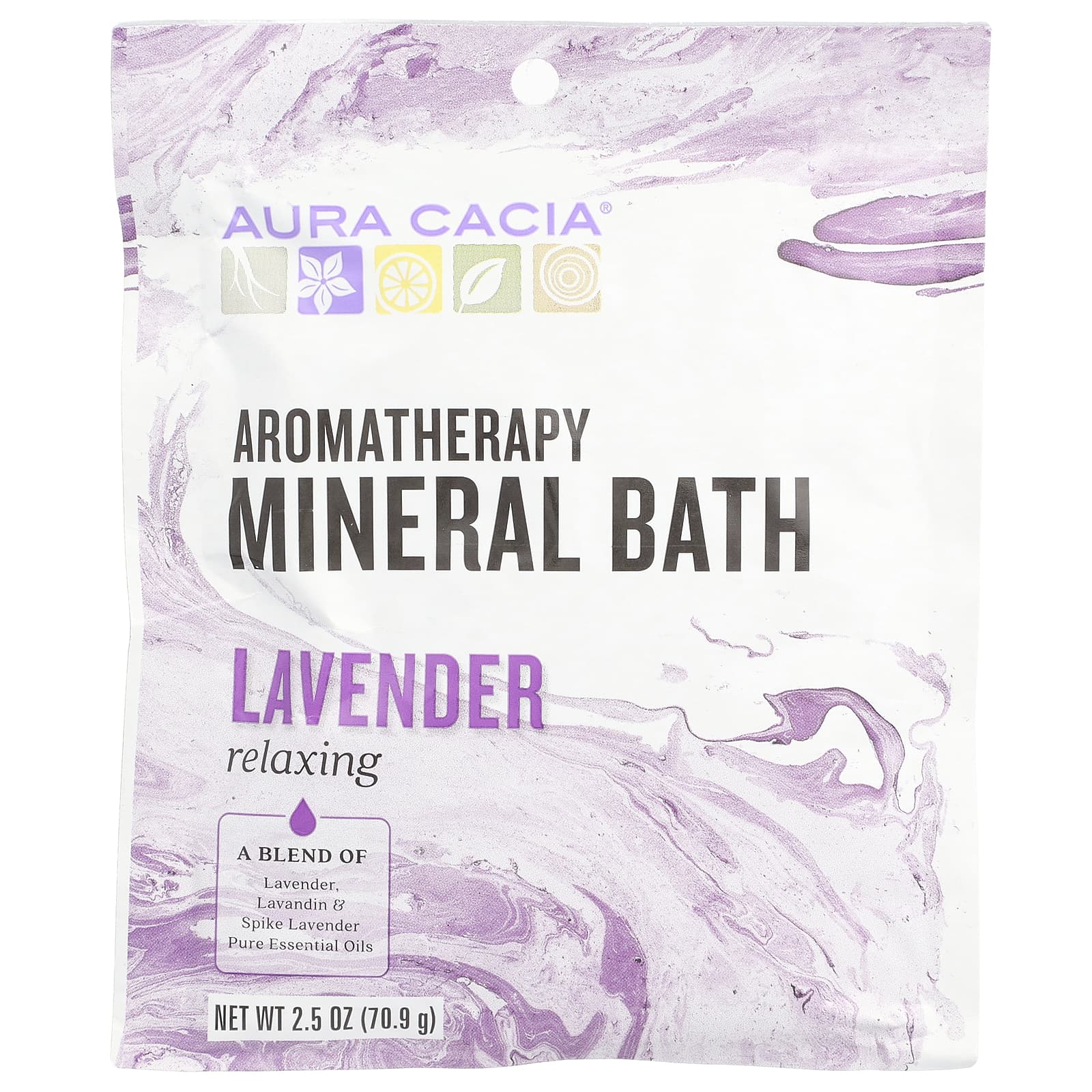 

Aromatherapy Mineral Bath, Relaxing Lavender, 2.5 Oz (70.9 G)