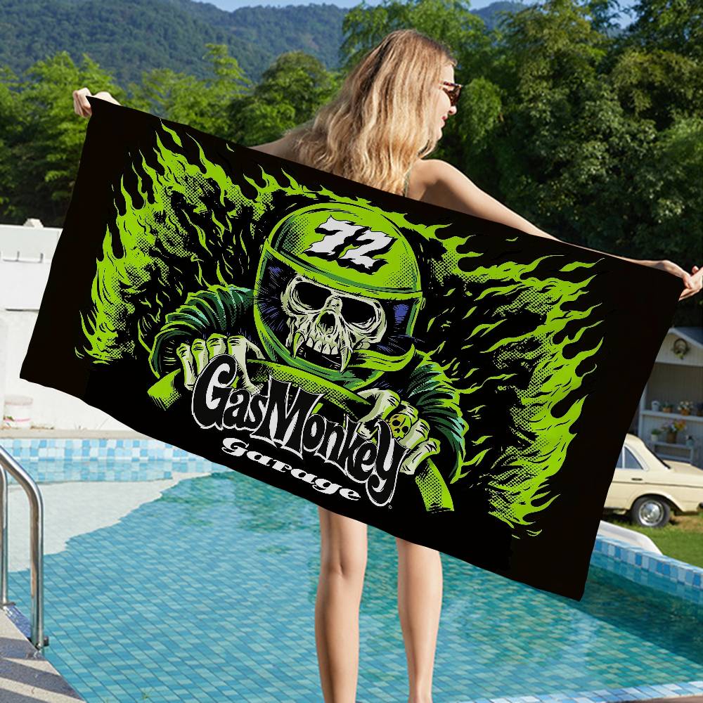 G-Gas M-Monkey Anime Beach Swimming Towel Soft Absorbent Washcloth Children's Gifts for Kids Travel Camping Gym