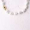 Bien Vetu Gold Point Baroque Imitation Pearl Necklace