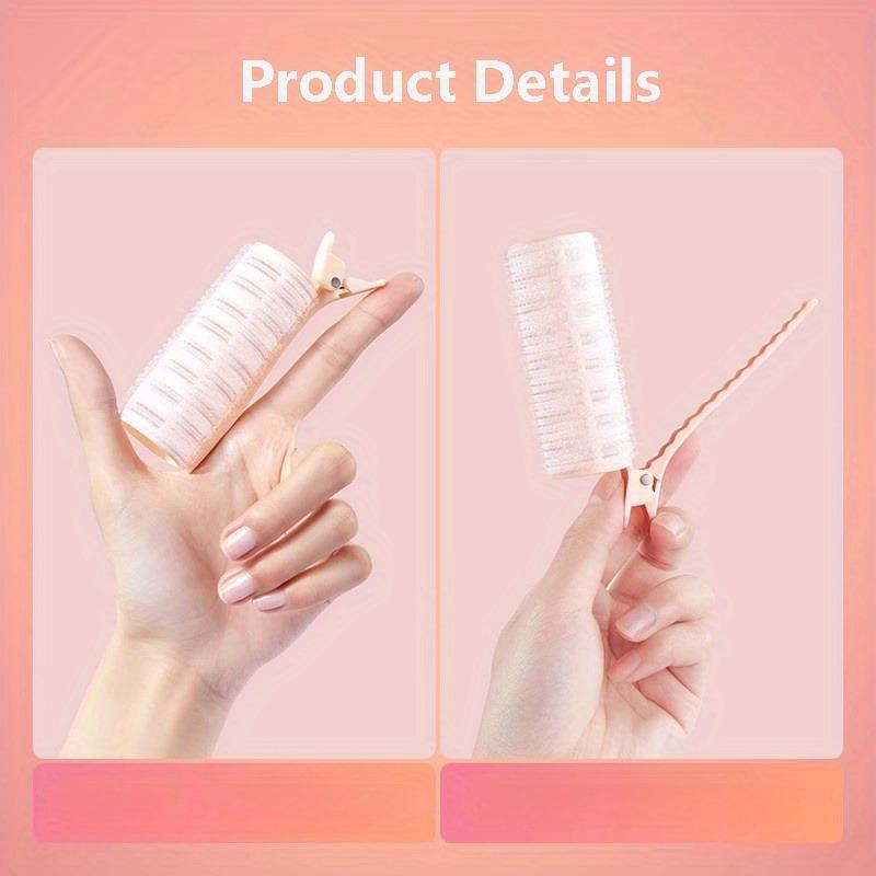 

2pcs No Heat Curling Iron Set with Self-Adhesive Hooks - DIY Fluffy Styling Tool, Suitable for All Hair Types