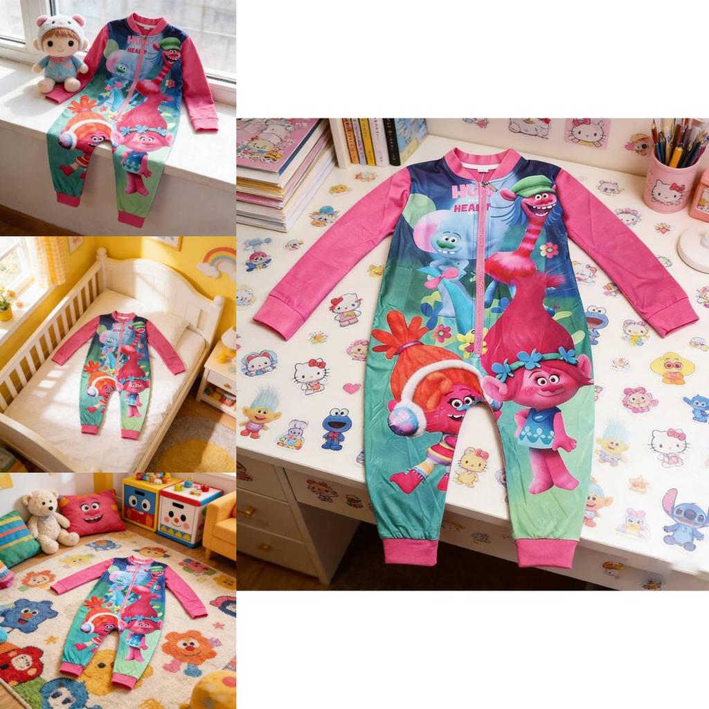 Kpop Demon Hunter Kids Pajama Set With Cotton Blend Fabric For Casual Wear And Spring Autumn