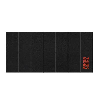 ThinkRider Bicycle Trainer Mat, Soundproof, Anti-Vibration, and Shock Absorbing, 6mm Thick, Black, for Cycle Trainers, Exercise Bikes, and More