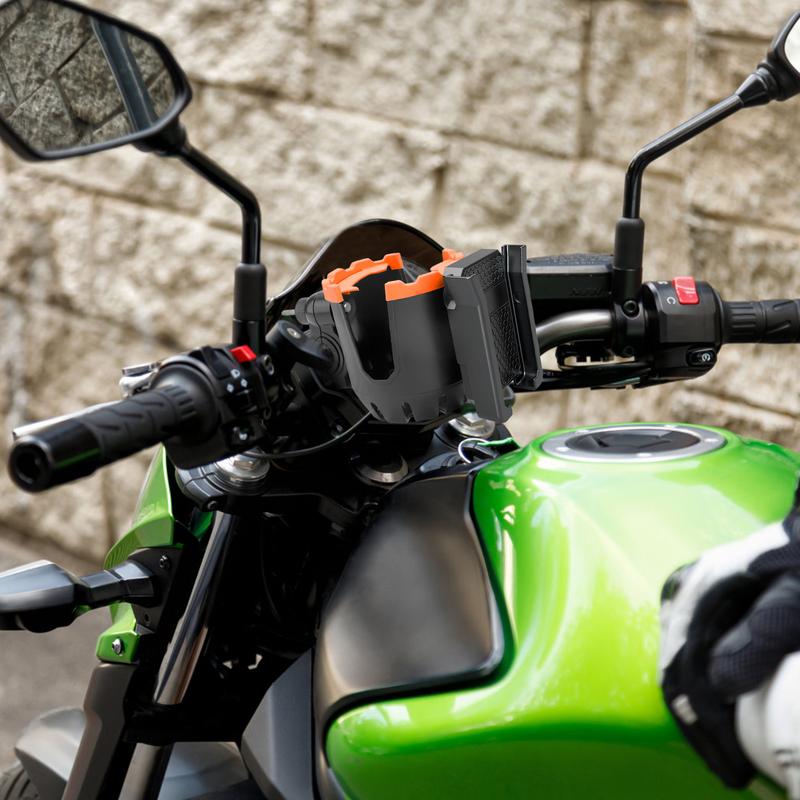 Motorcycle Drink Holder Water Bottle Holder Phone Stand Scooter Drink Holder Bottle Mount 2 In 1 Cell Phone Holder For Handlebar