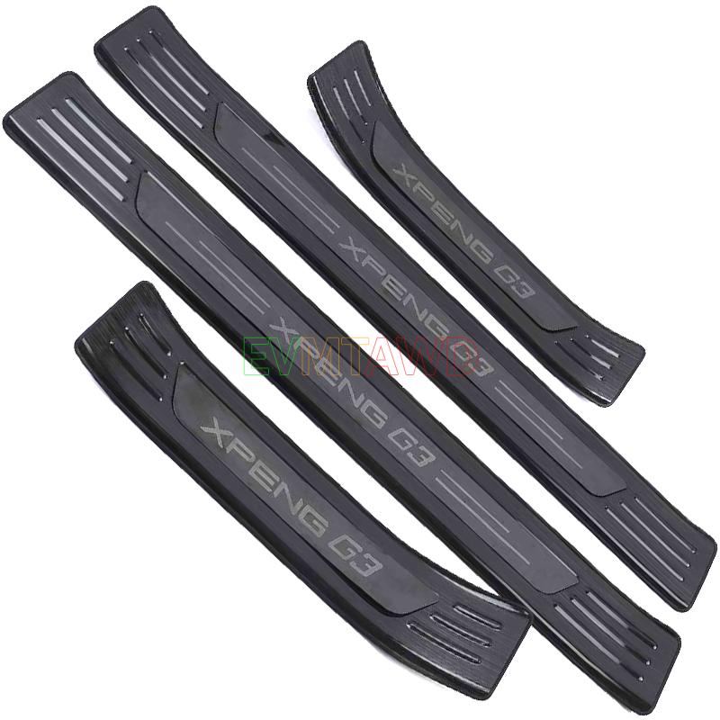 For Xpeng G3 G3i EV Accessory 2018- 2022 Stainless Car Door Sill Scuff Plate Kick Entry Guard Pedal Protector Cover