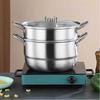 Sigaang 2-Layer 410 Stainless Steel Multi-Purpose Steamer, 26cm