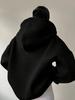 2024 Autumn/Winter Women's Solid Color Hooded Sweatshirt - European & American Style, Long Sleeve, Loose Fit Hoodie