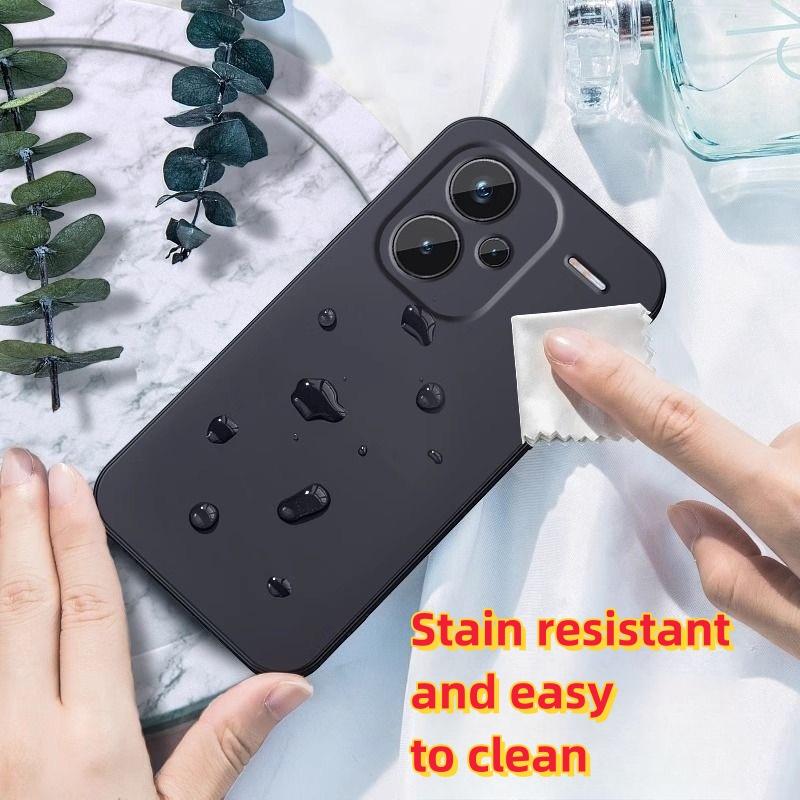 Noble Fashion Solid Colour With Lanyard Shockproof Protective Liquid Silicone Phone Case For Redmi Note13 Pro+/Note13Pro/Note13