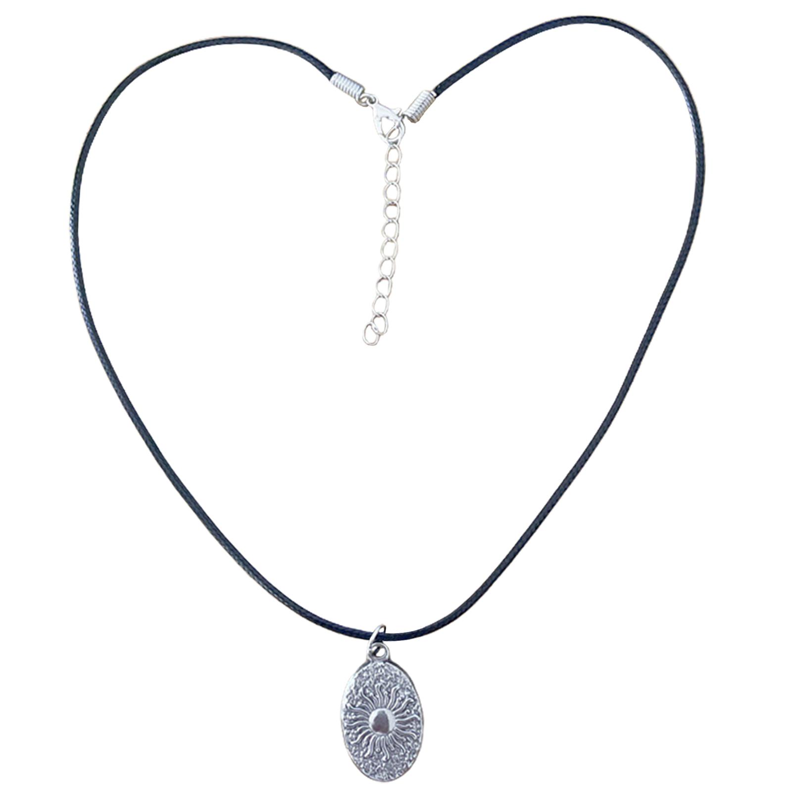 

Подвеска-ожерелье из нержавеющей стали с дизайном солнечных вспышек для любителей моды и мистических стилей