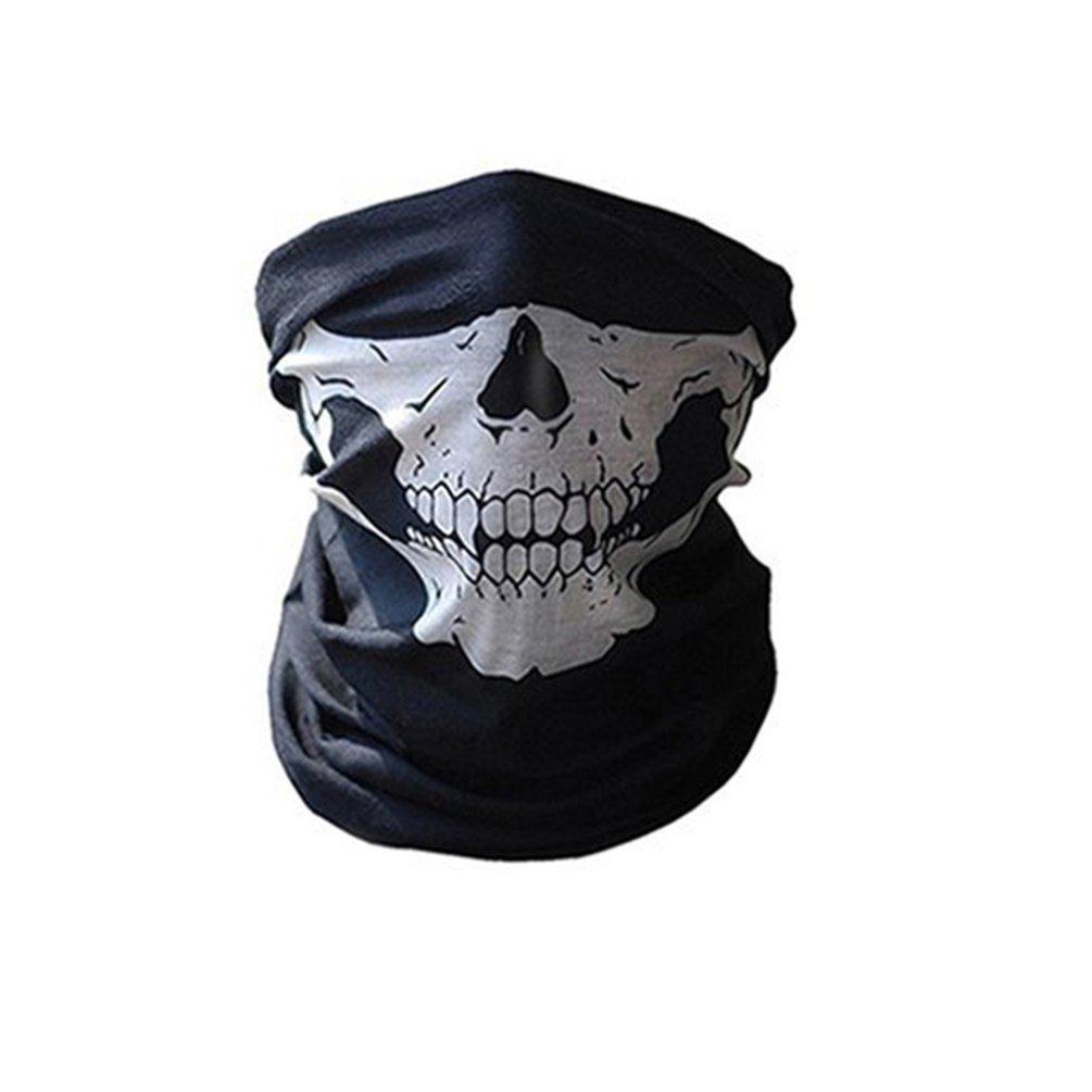 Cycling Face Mask Headwear Halloween Skull Wrap Scarf Warm Washable Headband Breathable Running Bandana Outdoor Sports Equipment