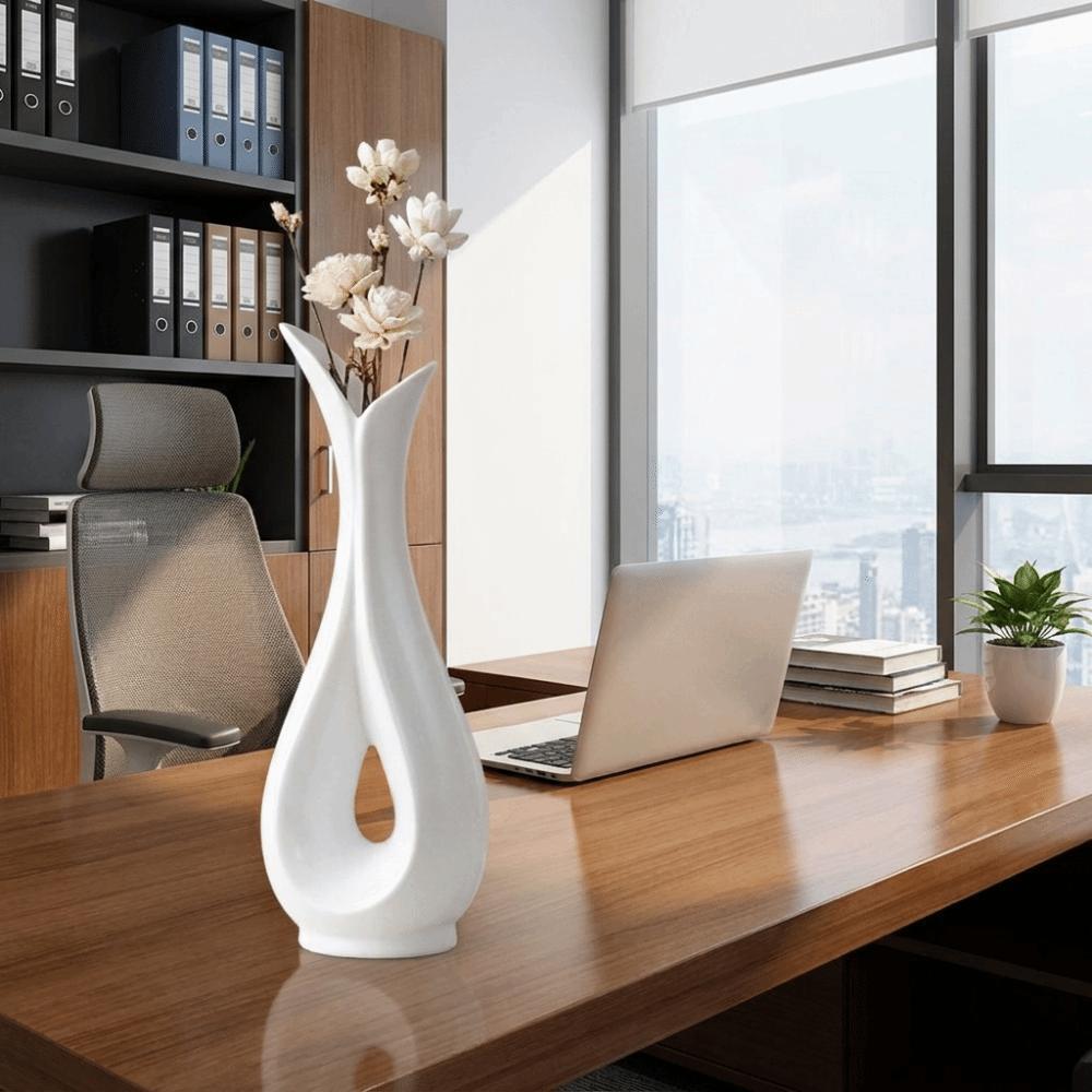 Handmade Decorative Vase Irregular Shape Table Vase Simple Flower Arrangement Ornament  Office