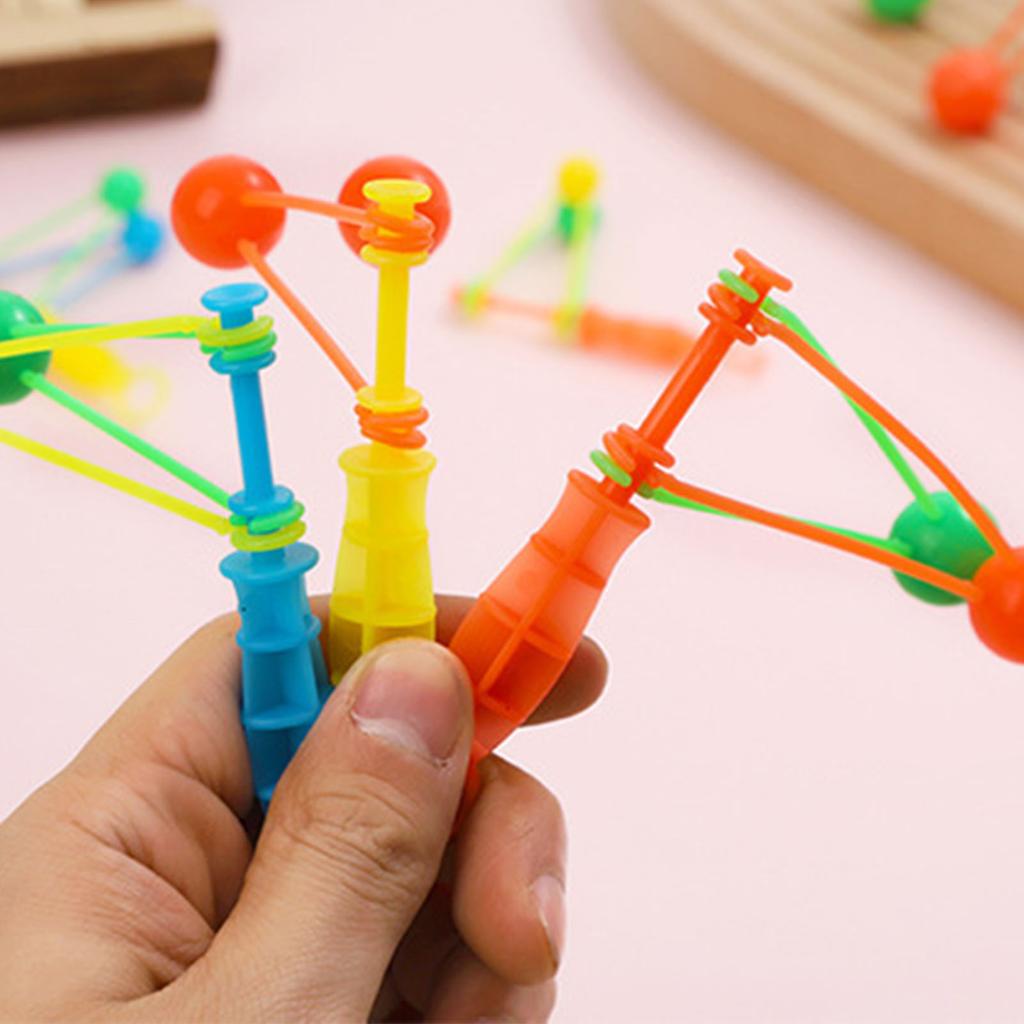 5pcs Hand Cranked Ball Toy Innovative Fun Classic Nostalgic Plastic Noisemaker  Balls for Bir