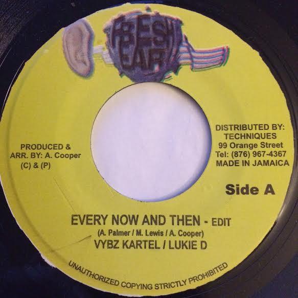 

7inch Record VYBZ KARTEL / LUKIE D - Every Now And Then - Edit NONE Fresh Ear Jamaica Reggae, Ska & Dub Used