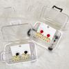 Mini Suitcase Shape Lipstick Bag Women Small Card Luggage Storage Box Dolls Accessories Miniature Trolley Case Travel