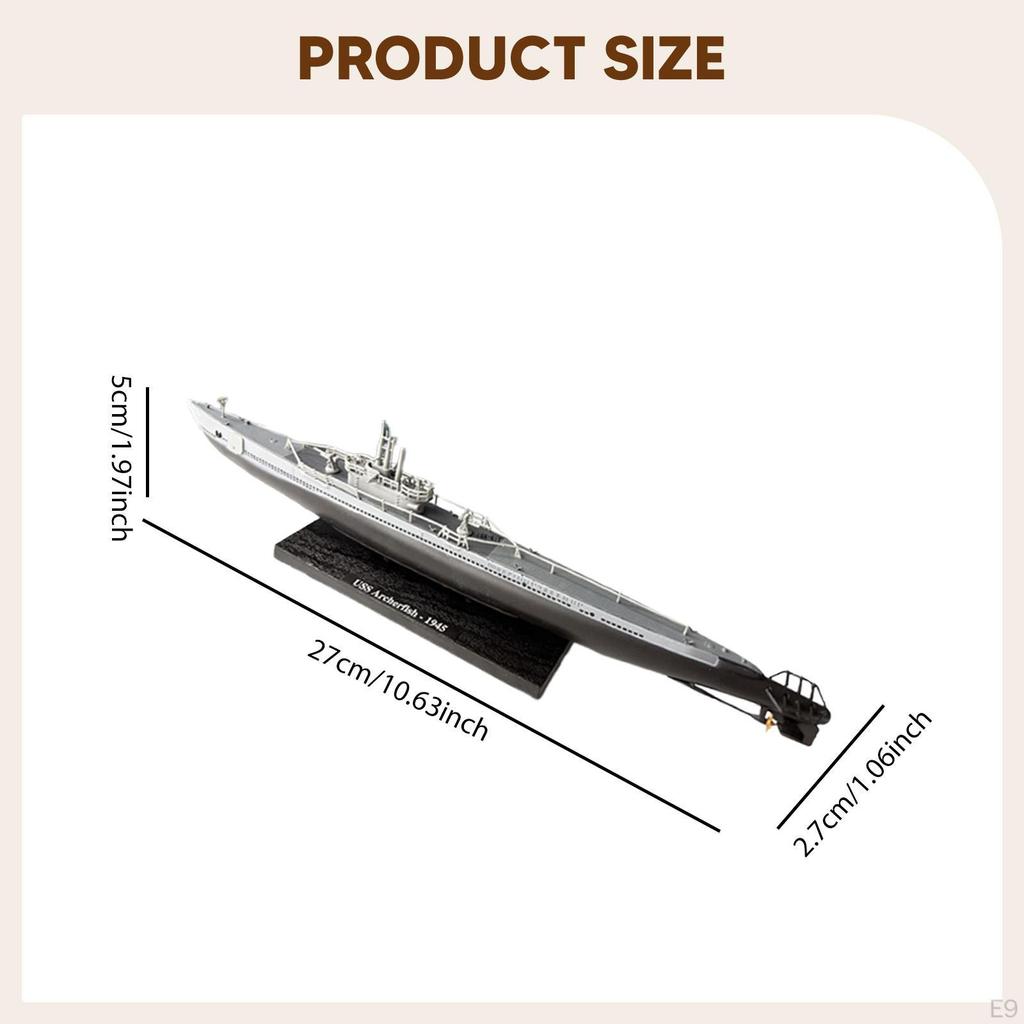 Model in 1:350 Scale with Presentation Stand, Desk Decoration, Simulation Ship for Office, TV