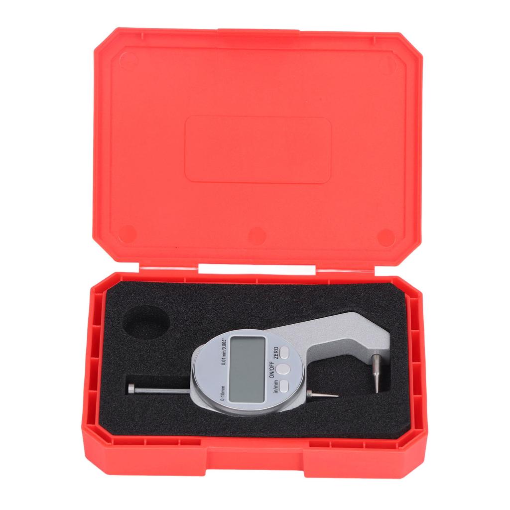 Thickness Gauge 0‑10MM Range LCD Screen Digital Display Curved Tip Mini Thickness Gauge